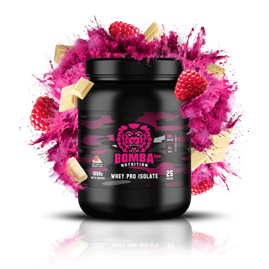 Whey Pro Isolate 1kg White Chocolate/Raspberry